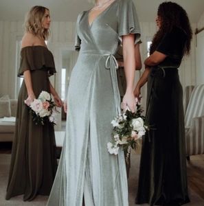 Baltic Born Meghan Velvet Wrap Maxi Dress